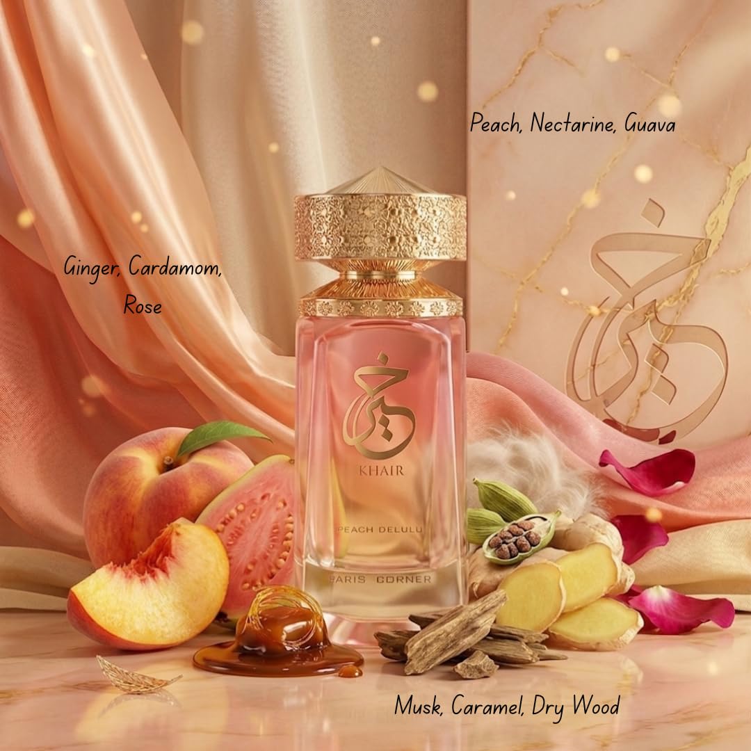 Paris Corner Khair Peach Delulu For Women EDP 100ml